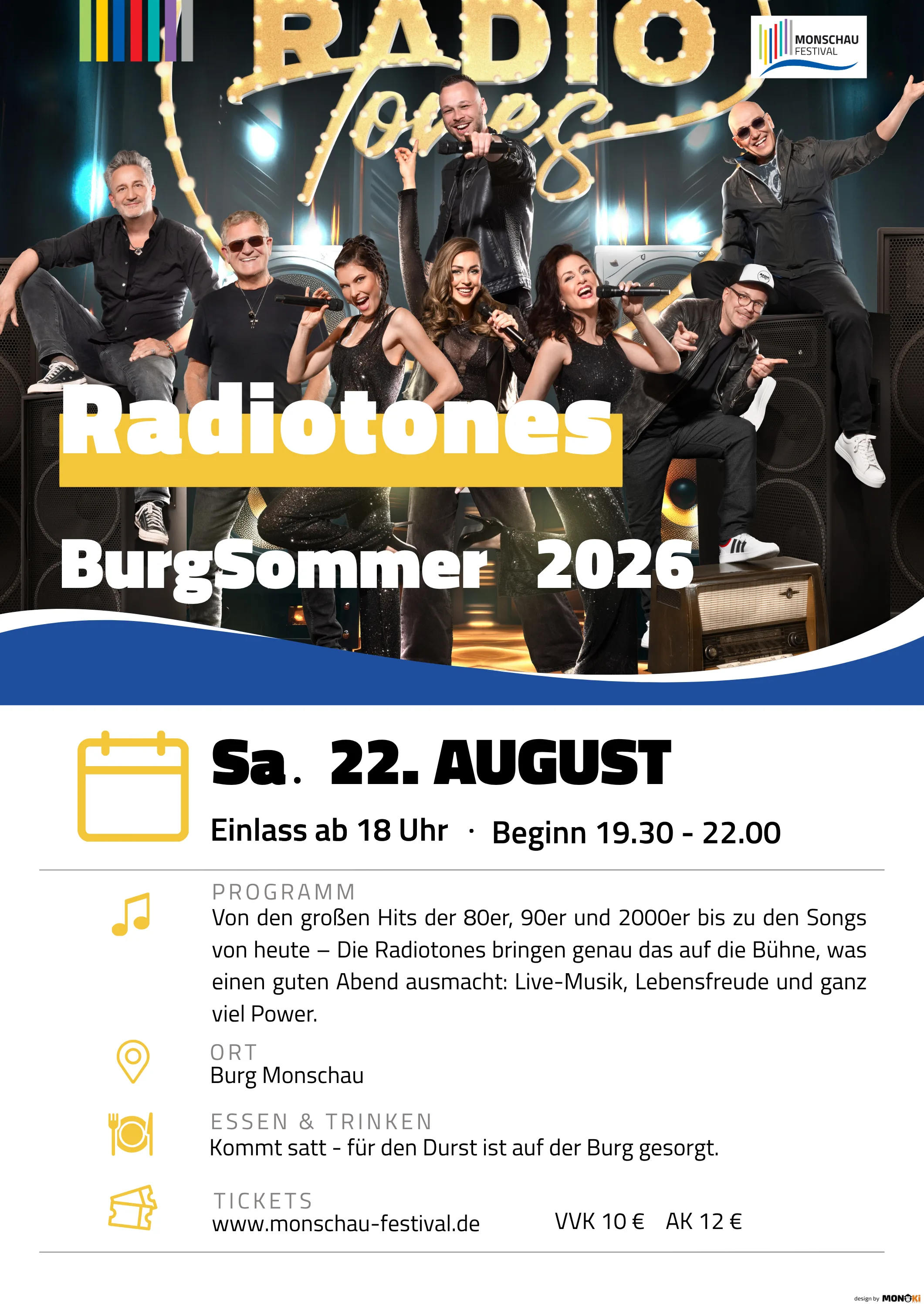 Plakat · Sommerabend auf der Burg