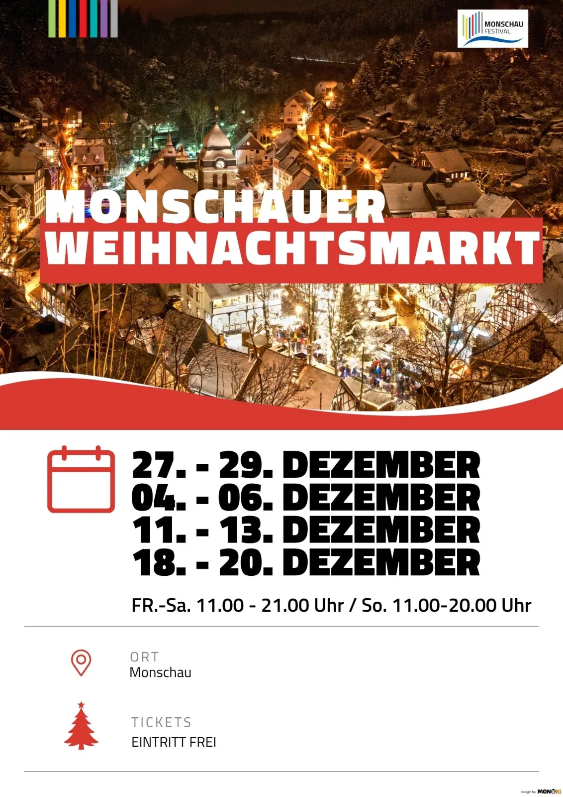 Plakat · Monschauer Weihnachtsmarkt